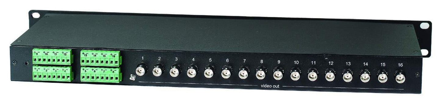 SEESTATION TPP016GB 16 Port Passive Video Transceiver Hub Built in Ground Loop Isolator - PAM Distributing Co