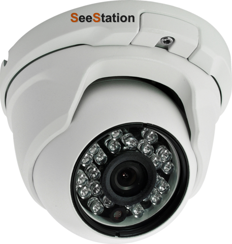SeeStation C2430AV8 Dome Camera Vandal Resistant 700L 2.8-12mm Varifocal Lens DC-12V