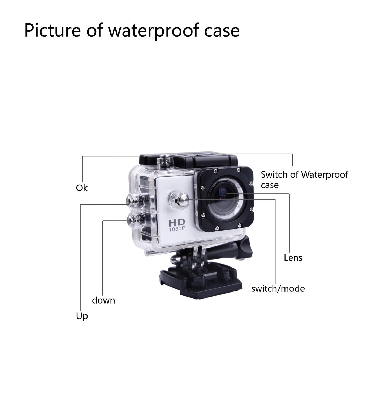 SeeStation SPORT-CAM-RECORDER Action Camera Rugged 12MP Silver GOPRO COMPATIBLE