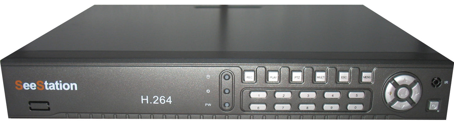 SeeStation (TVI) 08 Channel 2MP/1080P Analog High Definition Surveillance Recorder (FREE HDD)
